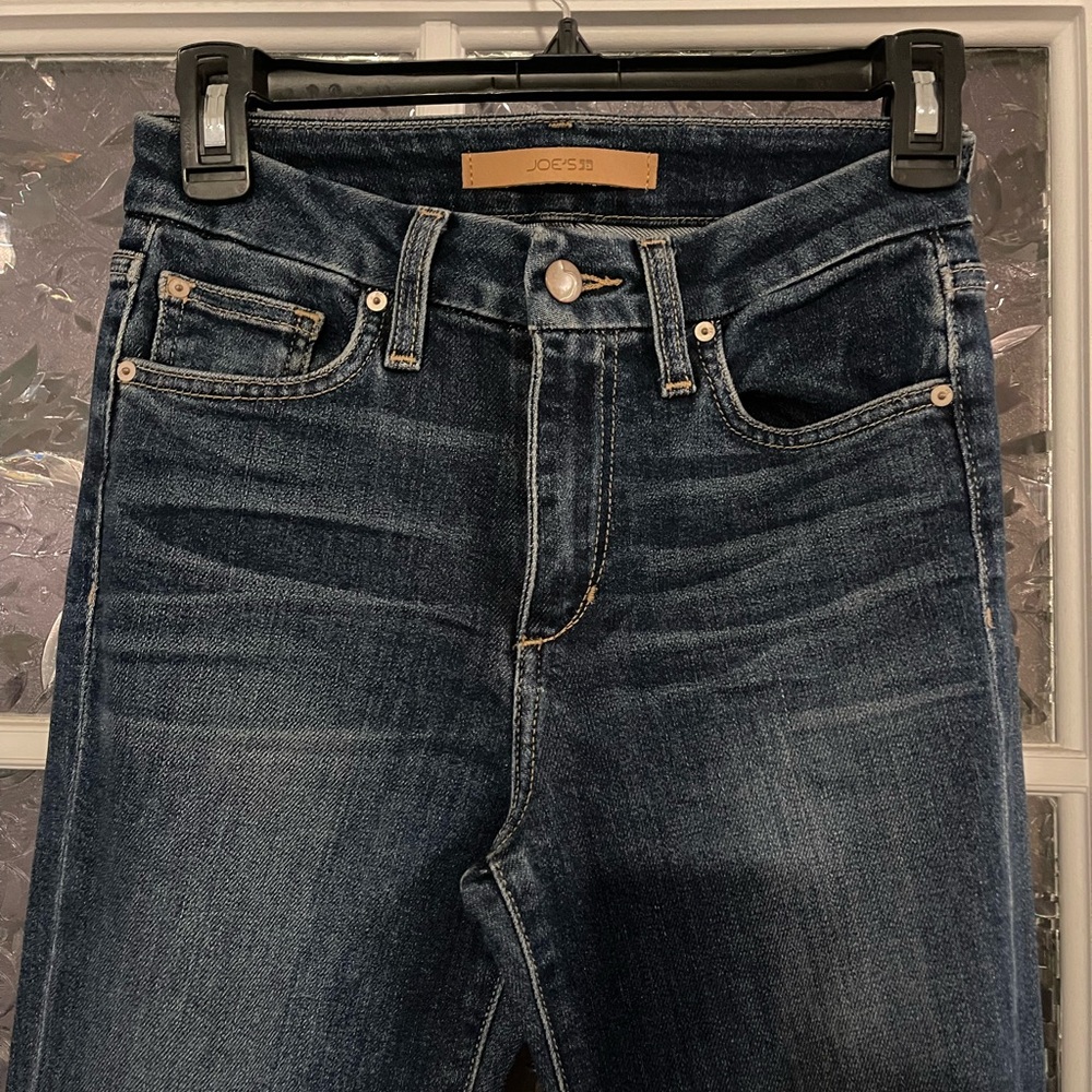 Joe's Jeans Indigo Denim with Leather Patch